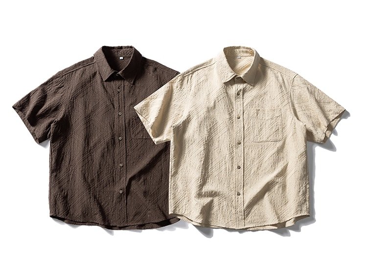 Men Linen Shirts Vintage Style Short Sleeve Top