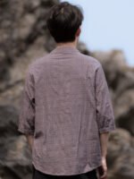 Mens Casual Shirts Loose Casual Tang Shirt - Image 4