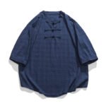 Mens Casual Shirts Loose Casual Tang Shirt - Image 7