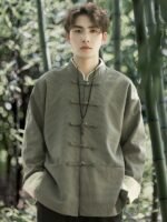 Men’s Chinese Jacket Vintage Zhongshan Suit - Image 4