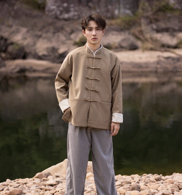 Men's Chinese Jacket Vintage Zhongshan Suit