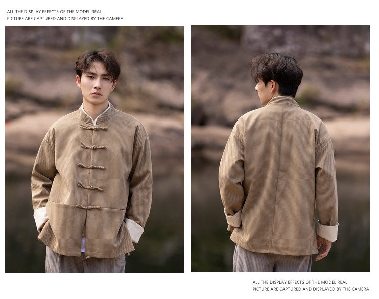 Men's Chinese Jacket Vintage Zhongshan Suit