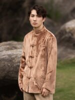 Mens Cold Weather Coats Chinese Style Tang Suit - Image 3