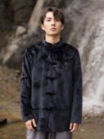 Mens Cold Weather Coats Chinese Style Tang Suit - Image 4