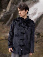 Mens Cold Weather Coats Chinese Style Tang Suit - Image 5