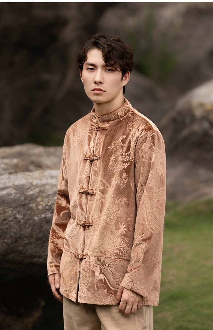 Mens Cold Weather Coats Chinese Style Tang Suit