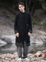 Men’s Hanfu Zhongshan Suit Chinese Style Jacket - Image 3