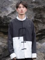 Mens Long Sleeve Shirts Loose Tang Suit Jacket - Image 2