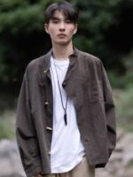 Men’s Shirt With Chinese Collar Tang Suit Jacket - Image 2