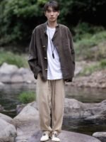 Men’s Shirt With Chinese Collar Tang Suit Jacket - Image 3