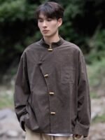 Men’s Shirt With Chinese Collar Tang Suit Jacket - Image 4
