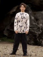 Mens Shirts Casual Long Sleeved Tang Suit Shirt - Image 2