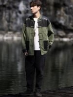 Mens Suede Jacket, Chinese Style Tang Suit Coat - Image 4