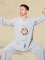 Mens Tai Chi Clothing Cotton Linen Kung Fu Outfit - Image 2
