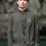 Men’s Tang Suit Jacket Embroidered Shirt