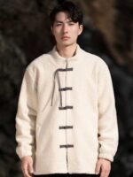 Men’s Wool Winter Coat loose Tang Suit Jacket - Image 3