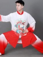 Men’s Wushu Uniform Linen Blend Martial Arts Outfit
