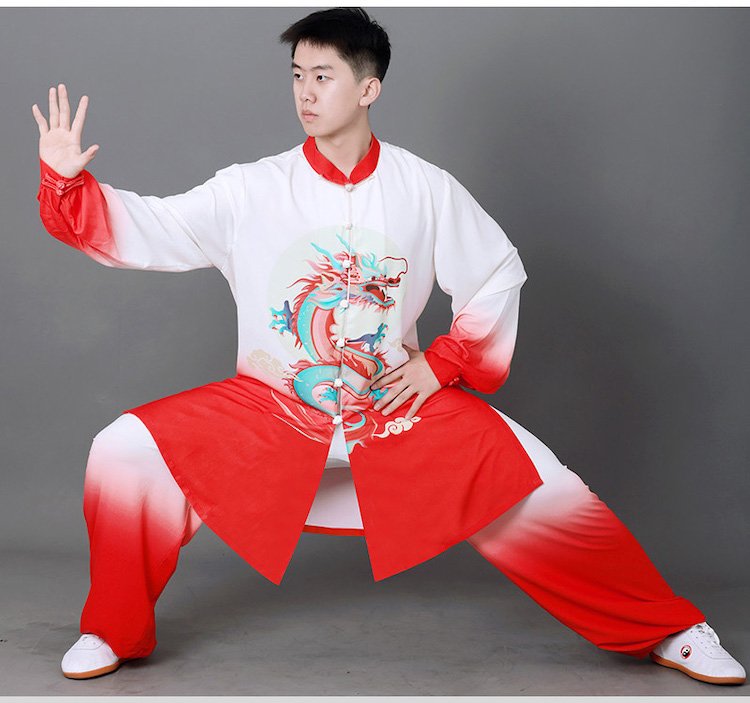 Men’s Wushu Uniform Linen Blend Martial Arts Outfit