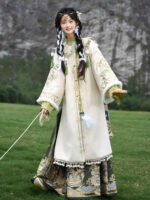 Ming Dynasty Clothing Female Embroidery Hanfu Winter