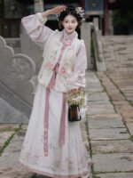 Ming Dynasty Hanfu Dress Women Autumn Winter