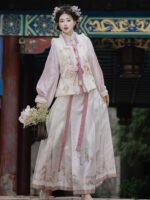 Ming Dynasty Hanfu Dress Women Autumn Winter - Image 3