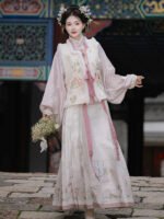 Ming Dynasty Hanfu Dress Women Autumn Winter - Image 4