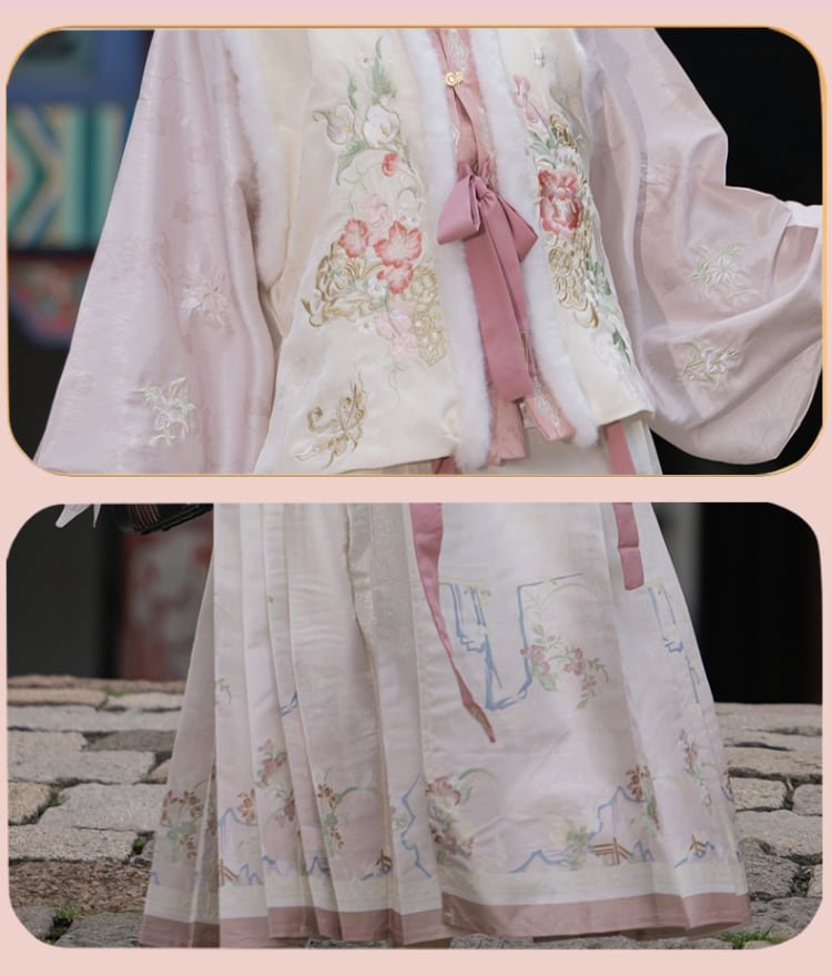Ming Dynasty Hanfu Dress Women Autumn Winter