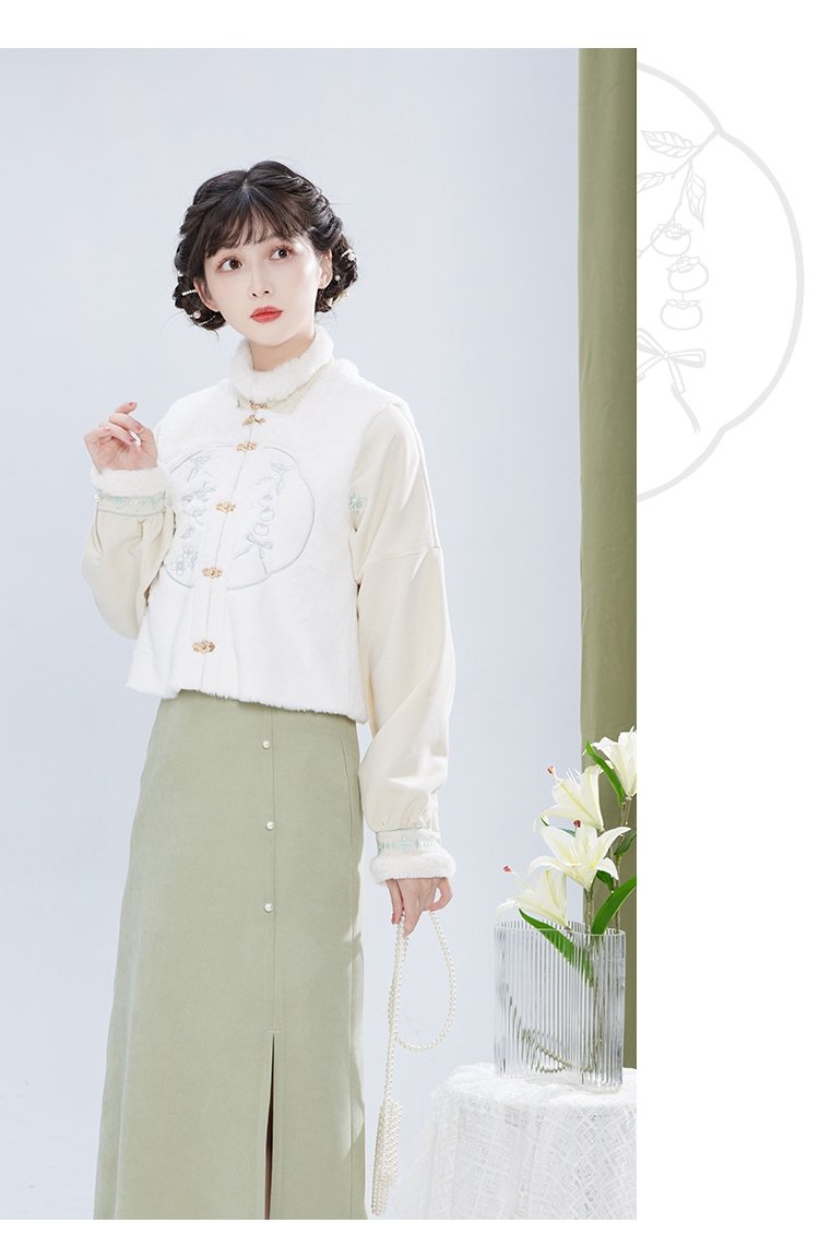 Ming Dynasty Improvement Hanfu For Winter Women