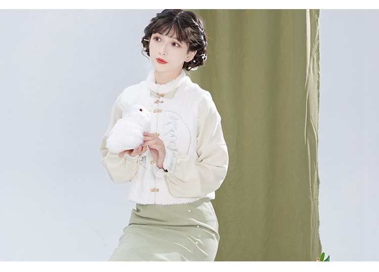 Ming Dynasty Improvement Hanfu For Winter Women