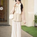 Ming Dynasty Modern Hanfu Winter Vest Shirt Pants