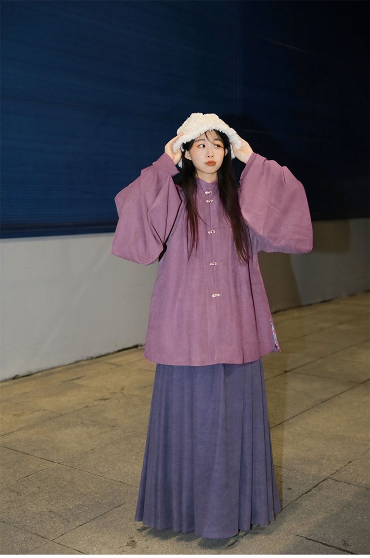 Ming Dynasty Pipa Sleeves Hanfu Dress For Sale
