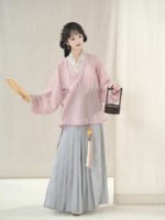 Ming Style Hanfu Pink Set Female - Image 2