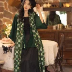 Ming Style Spring Hanfu Long Vest Set