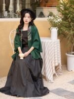 Ming Style Spring Hanfu Long Vest Set - Image 4