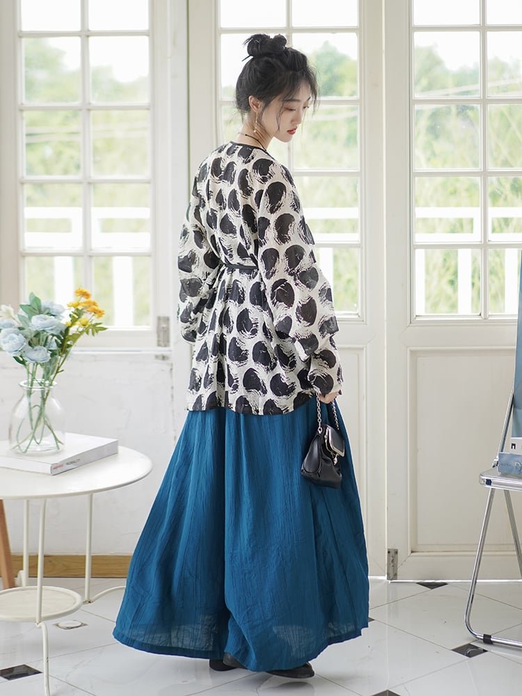 Modern Chinese Clothes Casual Hanfu Outfit