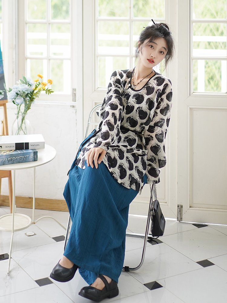 Modern Chinese Clothes Casual Hanfu Outfit