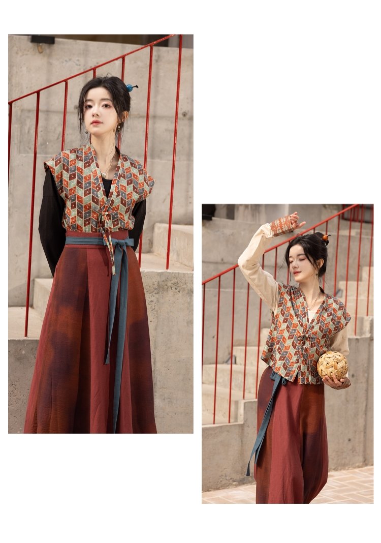 Modern Clothing Tang Style Improved Hanfu Set