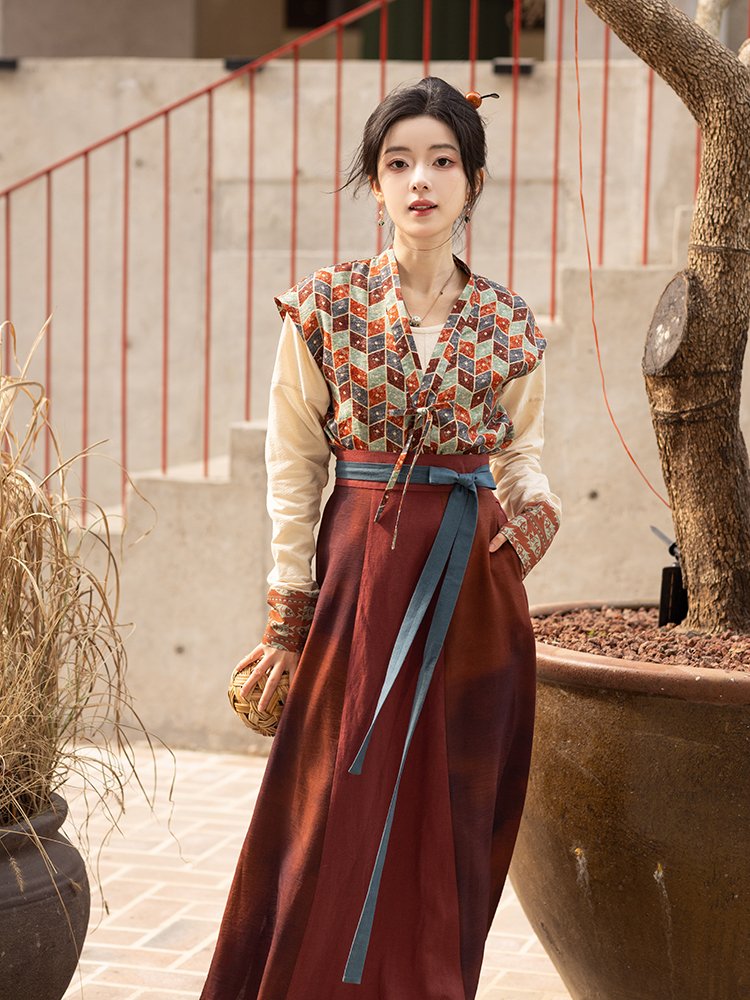 Modern Clothing Tang Style Improved Hanfu Set