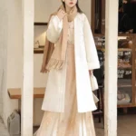 Modern Hanfu Coat with Ginkgo Embroidery