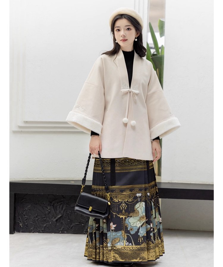 Modern Hanfu Jacket Ming Dynasty Winter Hanfu Dress
