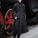 Modern Hanfu Men Tang Dynasty Round Neck Robe