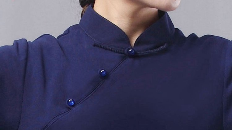 Modern Kung Fu Clothes Blue Women Tai Chi Clothing