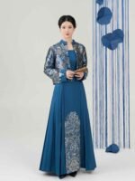 National Style Chinese Dress Ladies with Short Jacket