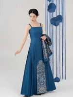 National Style Chinese Dress Ladies with Short Jacket - Image 2