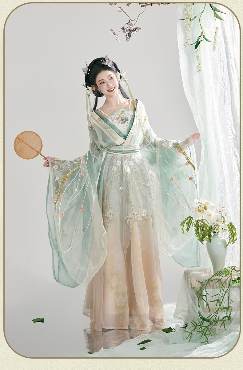 North and South Dynasty Hanfu Female Embroidery Chinese Costume