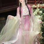 Old Chinese Traditional Dress Embroidered Tang Hanfu