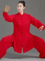 Pearl Silk Tai Chi Uniform Kung Fu Clothes Men Women
