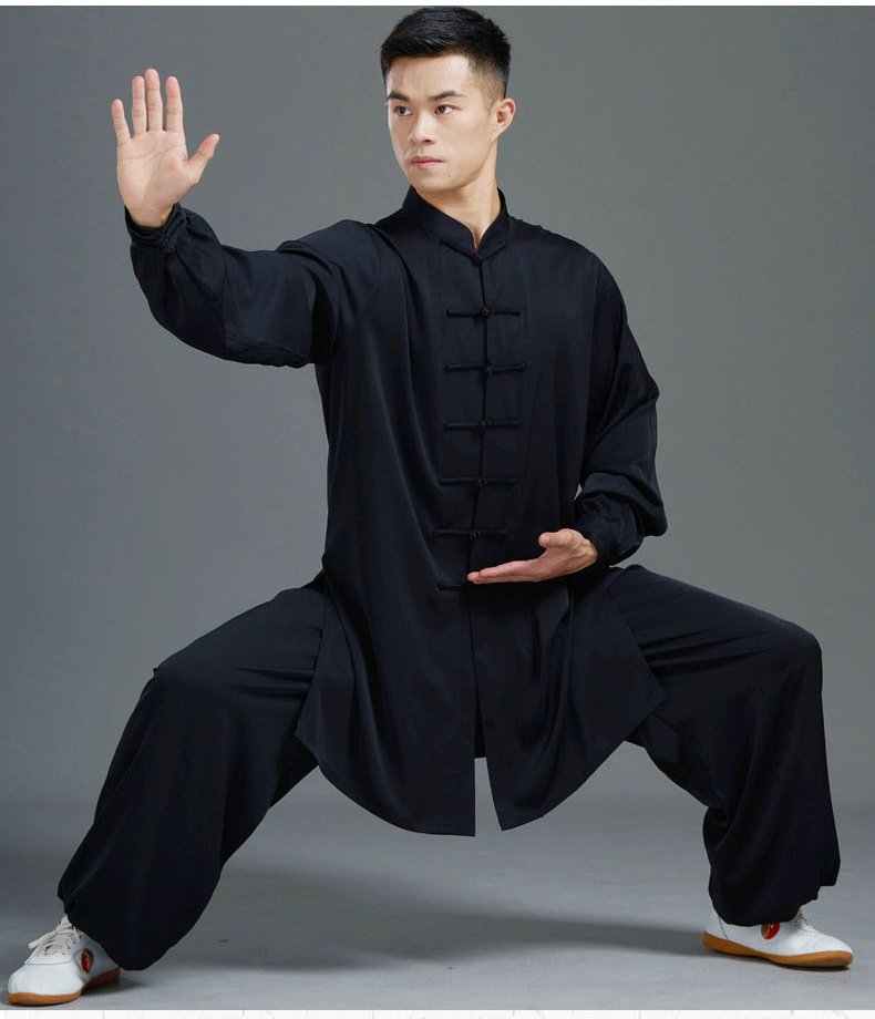 Pearl Silk Tai Chi Uniform Kung Fu Clothes Men Women