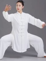 Pearl Silk Tai Chi Uniform Kung Fu Clothes Men Women - Image 3