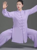 Pearl Silk Tai Chi Uniform Kung Fu Clothes Men Women - Image 4
